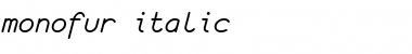 monofur italic Font