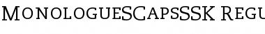 MonologueSCapsSSK Regular Font