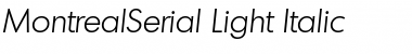 MontrealSerial-Light Font