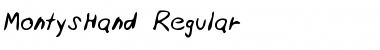 Download MontysHand Font