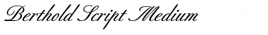 Berthold Script Font Berthold Script Font