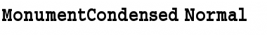 MonumentCondensed Normal Font