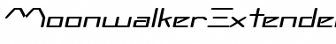 MoonwalkerExtended Oblique Font