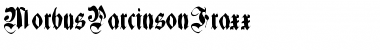 MorbusParcinsonFraxx Regular Font