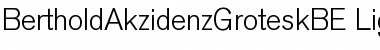 Download BertholdAkzidenzGroteskBE-Light Font