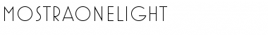 MostraOneLight Regular Font