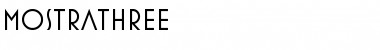 Download MostraThree Font Download MostraThree Font