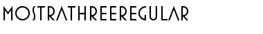 Download MostraThreeRegular Font Download MostraThreeRegular Font