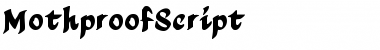 Download MothproofScript Font Download MothproofScript Font