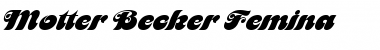 Download Motter Becker Femina Font