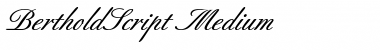 Download BertholdScript-Medium Font