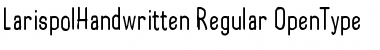 Download Larispol Handwritten Font