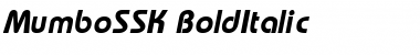 MumboSSK BoldItalic Font