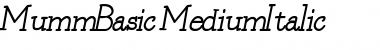 MummBasic MediumItalic