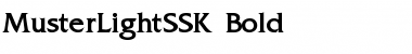 MusterLightSSK Font