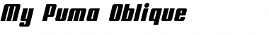 My Puma Oblique Regular Font