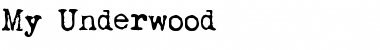 My Underwood Regular Font