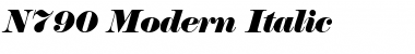 N790-Modern Italic Font