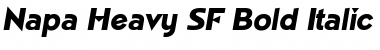 Napa Heavy SF Bold Italic Font