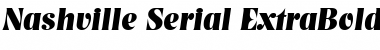 Nashville-Serial-ExtraBold RegularItalic Font