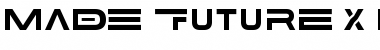 MADE Future X HEADER Bold Font