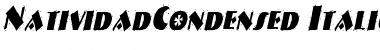 NatividadCondensed Italic Font