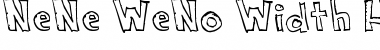 NeNe_WeNo Width HandWrite Regular Font