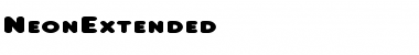 NeonExtended Regular Font