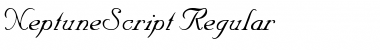 NeptuneScript Regular Font