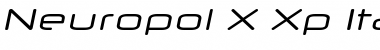 Neuropol X Xp Italic Font