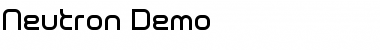 Neutron Demo Font