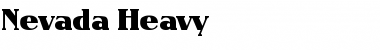 Nevada-Heavy Regular Font