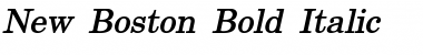 New Boston Bold Italic Font