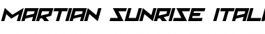 Martian Sunrise Italic