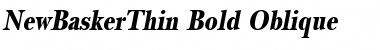 NewBaskerThin Font