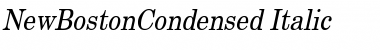NewBostonCondensed Italic