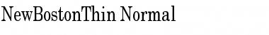 NewBostonThin Normal Font