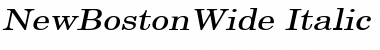 NewBostonWide Font