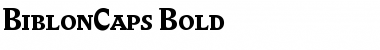 BiblonCaps Font