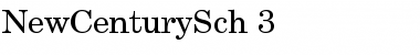 NewCenturySch 3 Regular Font