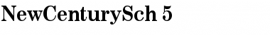NewCenturySch 5 Regular Font