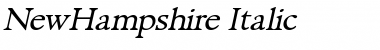 NewHampshire Italic Font