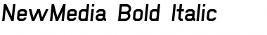 NewMedia Bold Italic Font