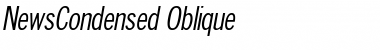 NewsCondensed Oblique Font