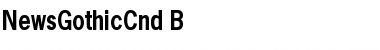 Download NewsGothicCnd-B Font Download NewsGothicCnd-B Font