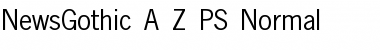 NewsGothic_A.Z_PS Normal Font
