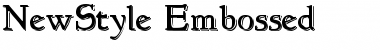 Download NewStyle Embossed Font Download NewStyle Embossed Font