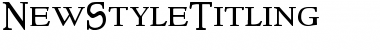 NewStyleTitling Font