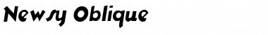 Newsy Oblique Font
