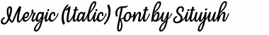 Mergic Italic Font
